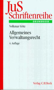 Cover of: JuS-Schriftenreihe, H.43, Allgemeines Verwaltungsrecht