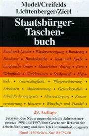 Cover of: Staatsbürger-Taschenbuch: alles Wissenswerte über Staat, Verwaltung, Recht und Wirtschaft mit zahlreichen Schaubildern