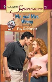 Cover of: Mr and Mrs Wrong: 9 Months Later (Harlequin Superromance No. 1012)