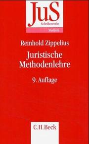 Cover of: JuS-Schriftenreihe, H.93, Juristische Methodenlehre