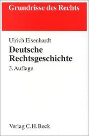 Cover of: Deutsche Rechtsgeschichte