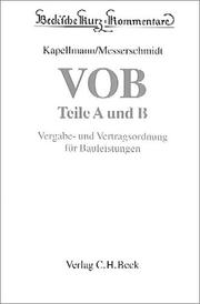 Cover of: VOB Teile A und B: Vergabe- und Vertragsordnung für Bauleistungen