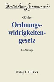 Cover of: Gesetz über Ordnungswidrigkeiten by Peter König, Peter König