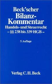 Cover of: Beck'scher Bilanz-Kommentar by herausgegeben von Axel Berger ... [et al.].