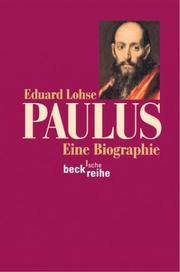 Cover of: Paulus. Eine Biographie. by Eduard Lohse