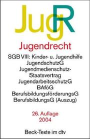 Cover of: Jugendrecht: Textausgabe mit ausführlichem Stichwortverzeichnis und einer Einführung