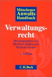 Cover of: Münchener Anwaltshandbuch Verwaltungsrecht