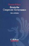 Cover of: Deutsche Corporate Governance by Martin Peltzer