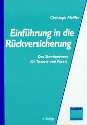 Cover of: Einführung in die Rückversicherung by Christoph Pfeiffer