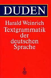 Cover of: Textgrammatik der deutschen Sprache