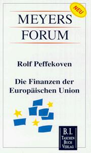 Cover of: Die Finanzen der Europäischen Union