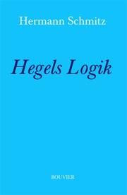 Cover of: Hegels Logik by Hermann Schmitz