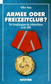 Cover of: Armee oder Freizeitclub? by Volker Koop