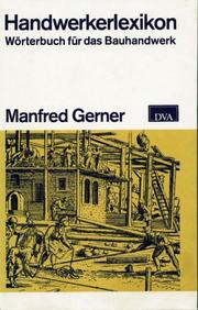 Cover of: Handwerkerlexikon: Wörterbuch für das Bauhandwerk