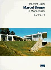 Cover of: Marcel Breuer by Joachim Driller