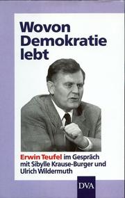 Wovon Demokratie lebt by Erwin Teufel