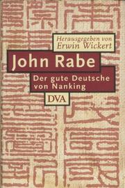 Cover of: Der gute Deutsche von Nanking by John Rabe