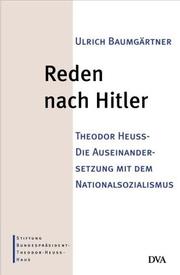 Reden nach Hitler by Ulrich Baumgärtner