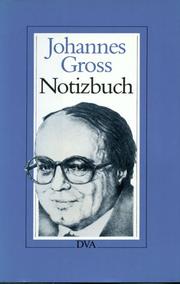 Cover of: Notizbuch by Gross, Johannes
