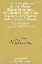 Cover of: Samtliche Werke by Friedrich Nietzsche