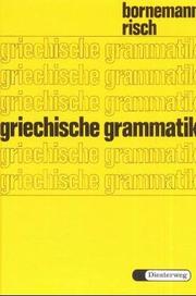 Cover of: Griechische Grammatik. (Lernmaterialien)