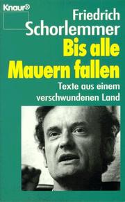 Cover of: Bis Alle Mauern Fallen