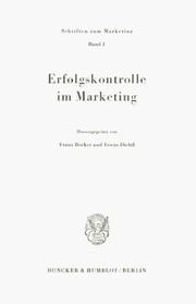 Cover of: Erfolgskontrolle im Marketing