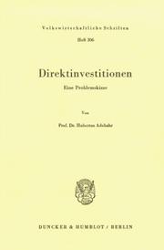 Cover of: Direktinvestitionen: eine Problemskizze