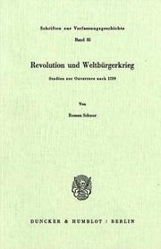Cover of: Revolution und Weltbürgerkrieg: Studien zur Ouverture nach 1789