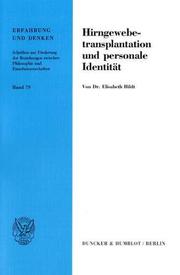 Cover of: Hirngewebetransplantation und personale Identität