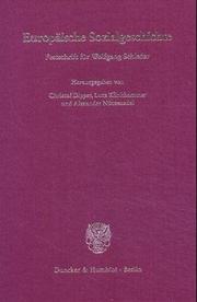 Cover of: Europäische Sozialgeschichte: Festschrift für Wolfgang Schieder