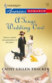 Cover of: A Texas Wedding Vow
