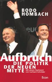 Cover of: Aufbruch by Bodo Hombach