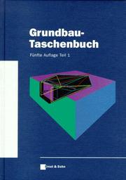 Cover of: Grundbau-Taschenbuch Teil 1