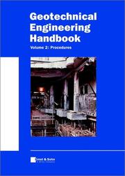Cover of: Geotechnical Engineering Handbook, Procedures by Ulrich Smoltczyk