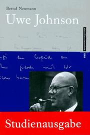 Cover of: Uwe Johnson. Biographie.