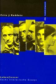Cover of: Lebenfresser: sechs literarische Essays