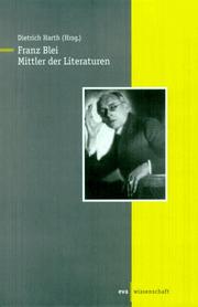 Cover of: Franz Blei: Mittler der Literaturen
