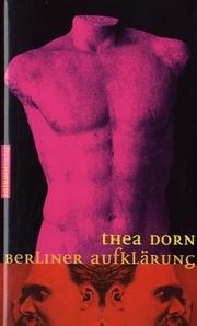 Cover of: Berliner Aufklärung. Sonderausgabe. by Thea Dorn
