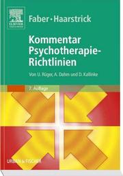 Cover of: Kommentar Psychotherapie- Richtlinien.