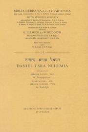 Cover of: Hebrew Daniel Ezra Nehemiah-FL (Biblia Hebraica Stuttgartensia)