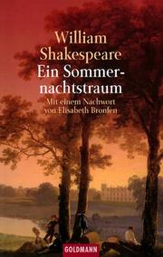 Cover of: Ein Sommernachtstraum. by William Shakespeare