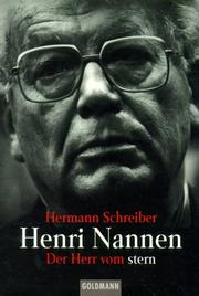 Cover of: Henri Nannen. Der Herr vom stern.