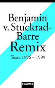 Cover of: Remix 1. Texte 1996-1999.