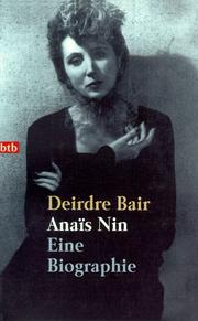 Cover of: Anais Nin. Eine Biographie.