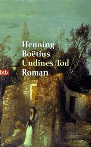 Cover of: Undines Tod: Roman