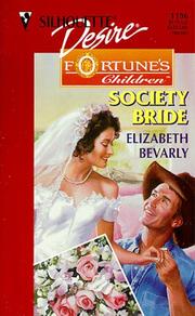Cover of: Society Bride (Fortune's Children: The Brides)