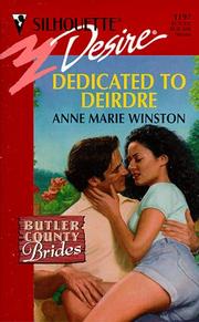 Cover of: Dedicated To Deirdre  (Butler County Brides)