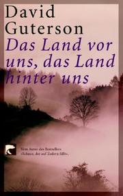 Cover of: Das Land vor uns, das Land hinter uns.