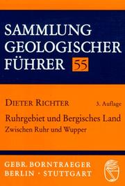 Cover of: Ruhrgebiet und Bergisches Land: zwischen Ruhr und Wupper